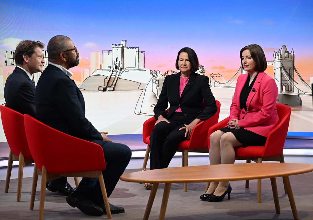 Catherine West (left) on the BBC's Sunday with Laura Kuenssberg (PA)