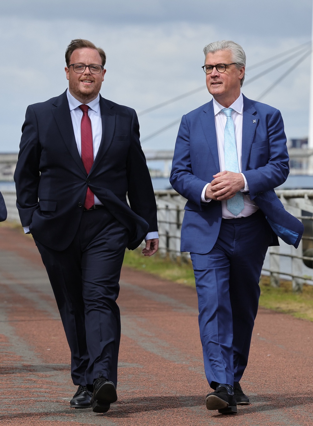 Leader of Reform UK Scotland Malcolm Offord (right) and Thomas Kerr MSP. (Steve Welsh/PA) (PA Wire)