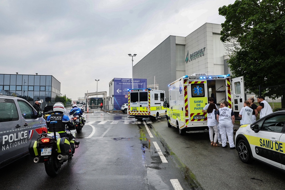 French citizens are set to arrive at Paris Le Bourget airport in Le Bourget (AFP/Getty)