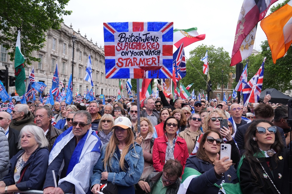 Strict security measures were in place, with airport-style security at the Trafalgar Square entrance to the event (PA)