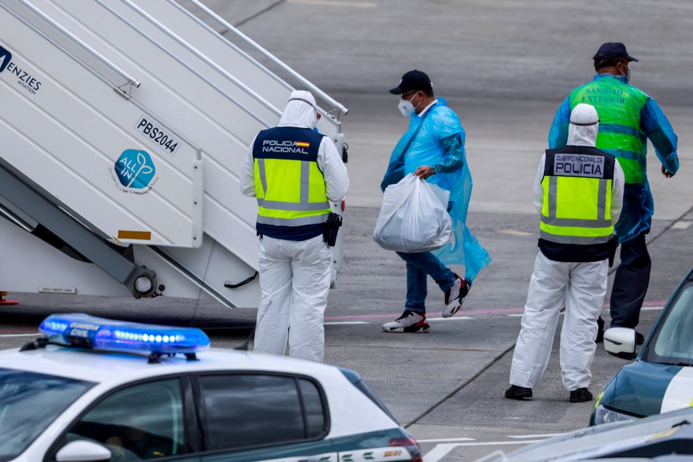 Passengers bound for the Netherlands are now boarding a plane (Reuters)