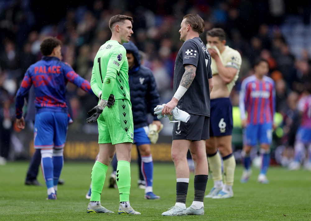 England goalkeepers Dean Henderson and Jordan Pickford impressed (PA)