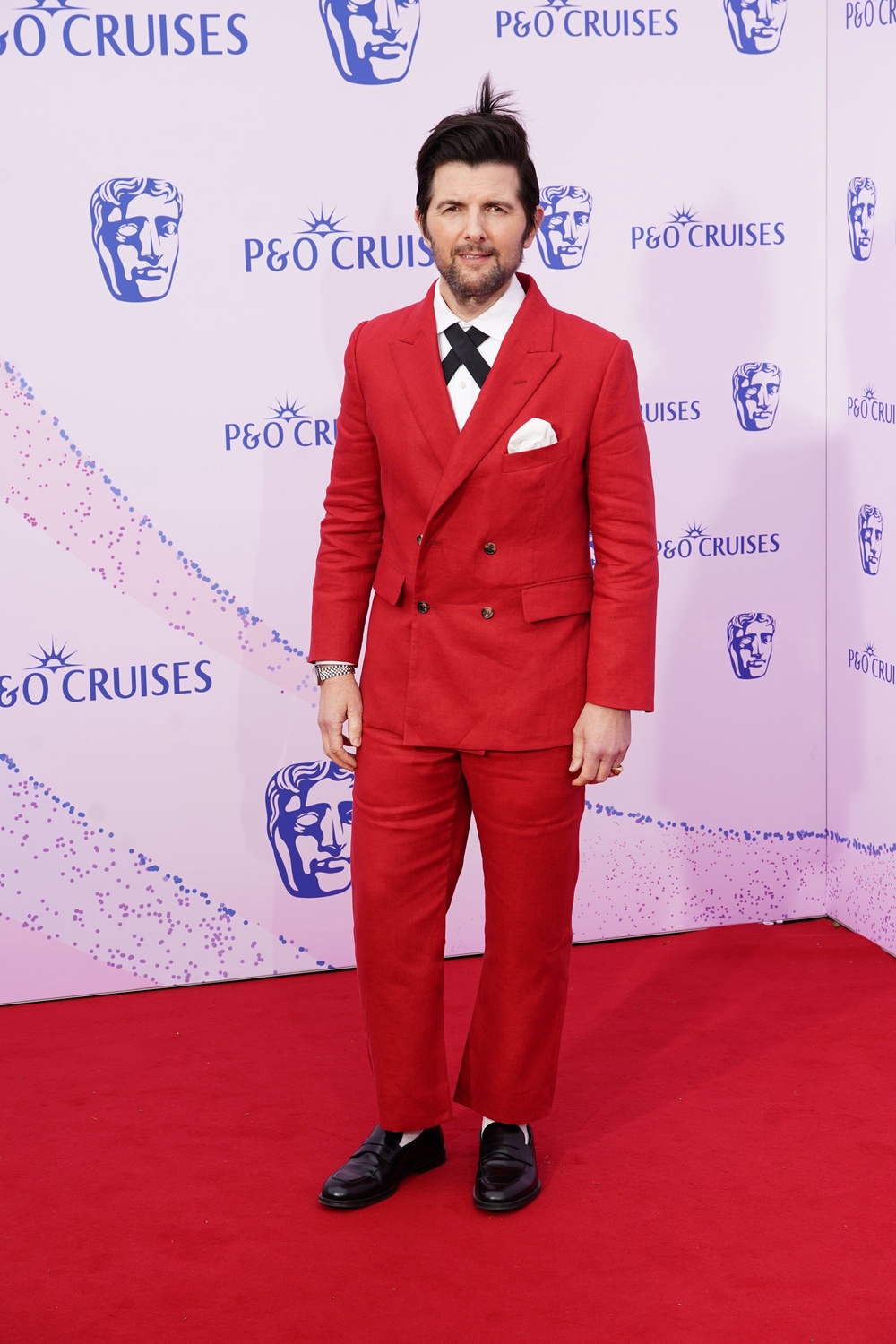 Adam Scott also opted for red (PA)