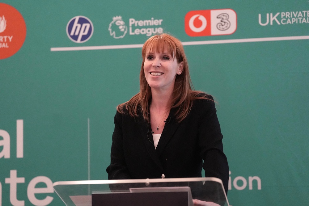 Angela Rayner speaking during a reception at the National Growth Debate (Stefan Rousseau/PA) (PA Wire)