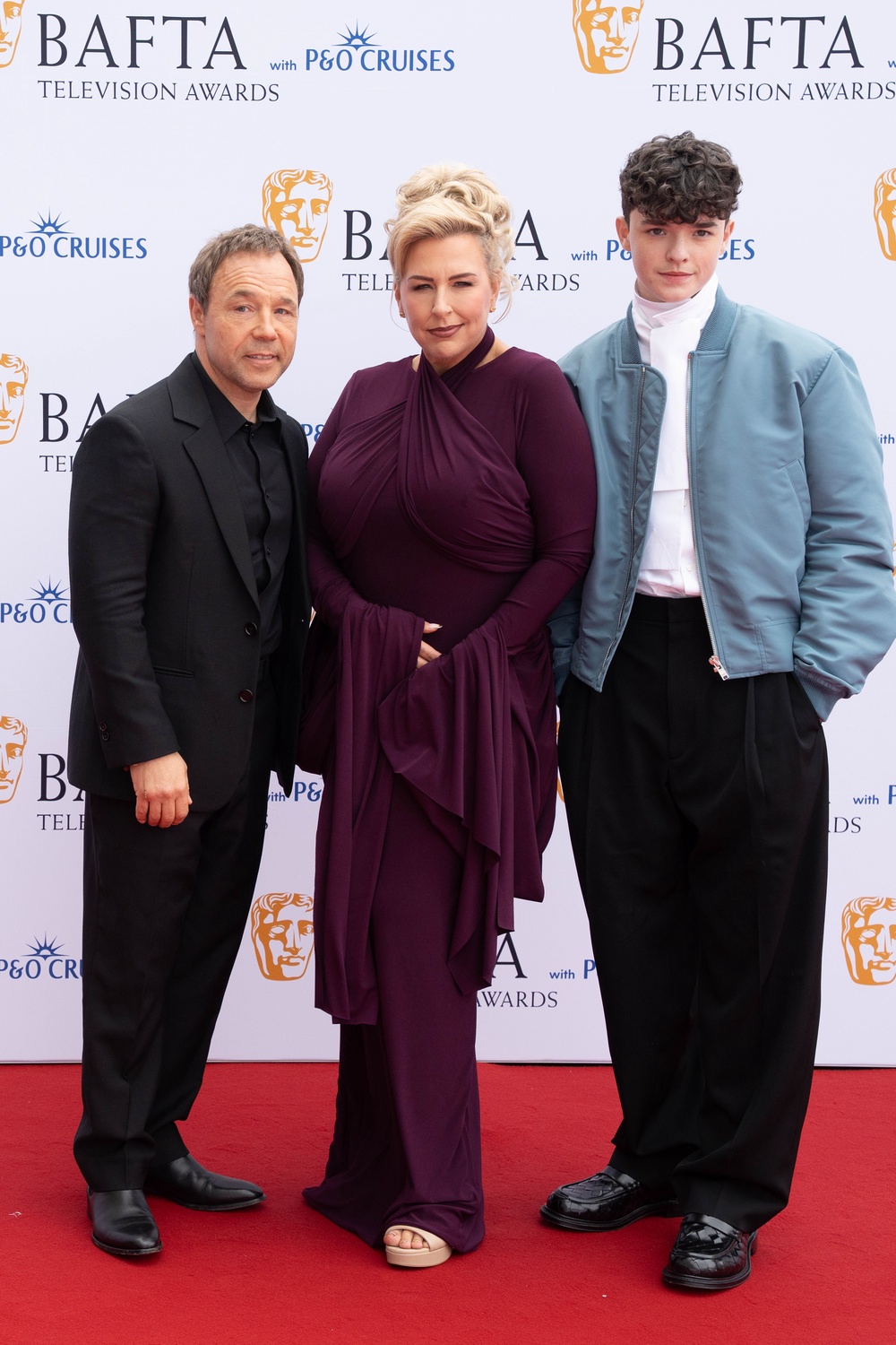 Owen Cooper with Stephen Graham and Hannah Walters (Jeff Moore/PA) (PA Wire)
