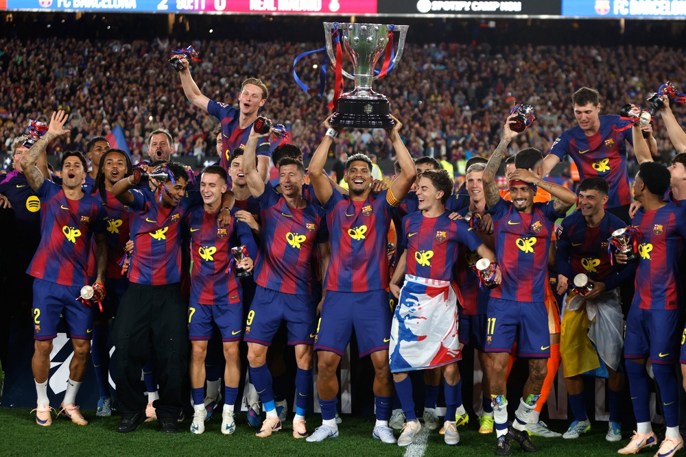 Image from: Barcelona v Real Madrid LIVE: Rashford stunner helps Barca seal La Liga title with El Clasico win