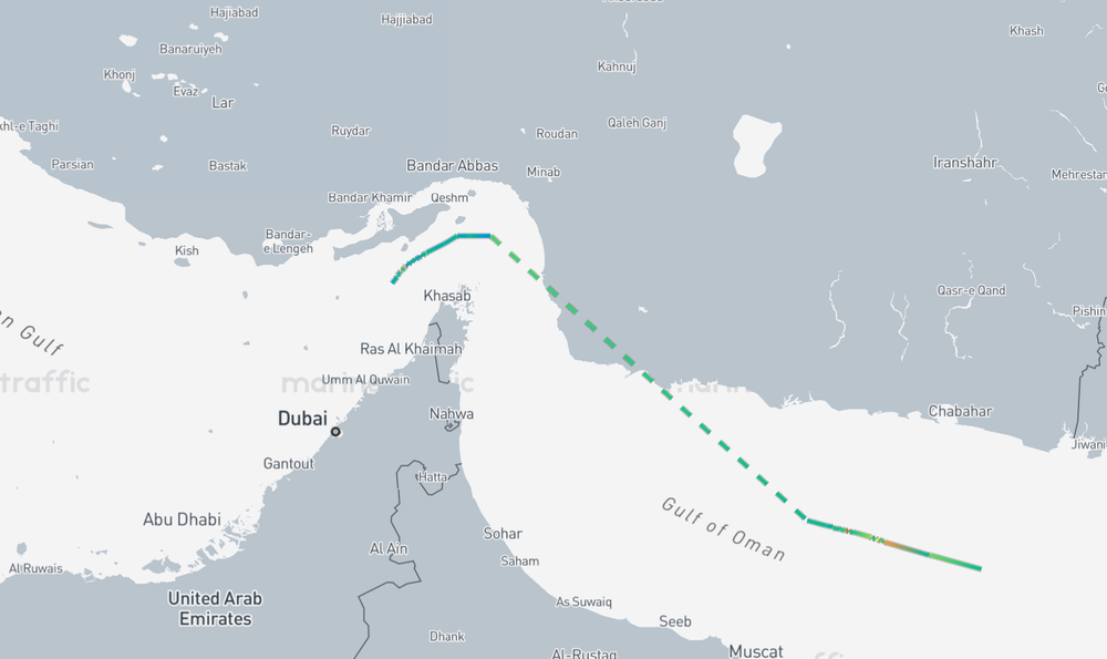 LNG tanker Al Kharaitiyat (Marine Traffic)