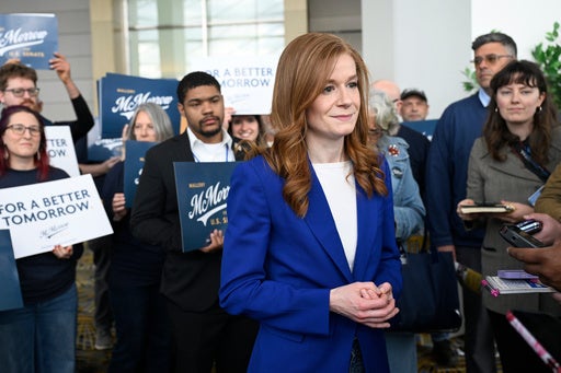 Mallory McMorrow hit her opponent for appearing alongside Susan Collins on an AIPAC fundraising page, while facing her own criticism for taking money from corporate PACs in past election cycles (AP)