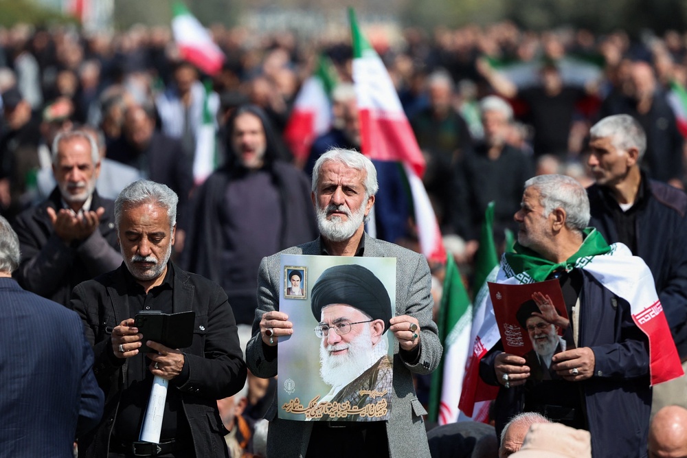 Mojtaba Khamenei's father, supreme leader Ali Khamenei, was killed in strikes on 28 February (AFP/Getty)