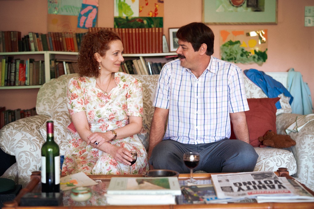 Danny Dyer and Katherine Parkinson in 'Rivals' season two (Disney +)
