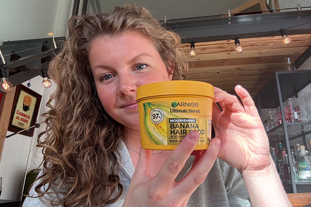 This uses banana extract and shea butter to help tame frizz (Louella Berryman/The Independent)