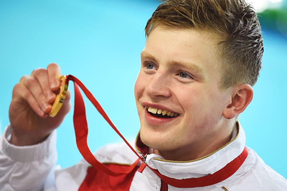 A young Ramsay-Peaty won his first Commonwealth Games gold medals at Glasgow 2014 (Getty)