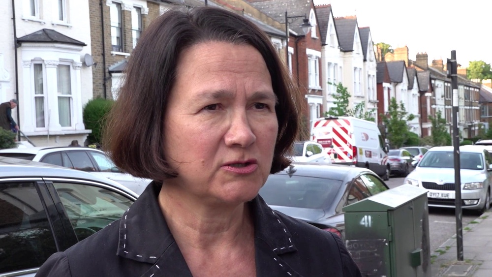 Former minister Catherine West outside her north London home (Theo Shaw/PA) (PA Wire)