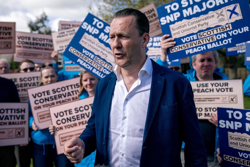 Russell Findlay accused the SNP of ‘moving the goalposts’ (Jane Barlow/PA) (PA Wire)