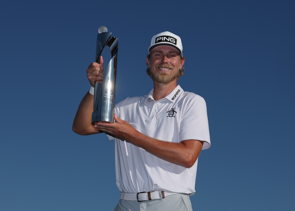 Kristoffer Reitan joined Viktor Hovland as a Norwegian winner of a PGA Tour event (Getty)