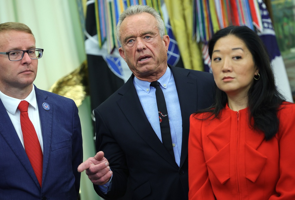 Kennedy has said he’s not discouraging anyone from getting vaccines, but since assuming office he has taken a string of steps recommending less vaccines and raising doubts the safety of vaccines (Getty)
