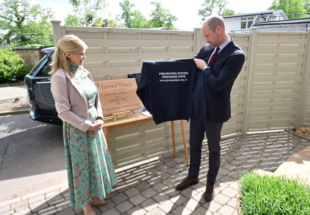 The visit was made during Mental Health Awareness Week (Eammon McCormack/PA) (PA Wire)
