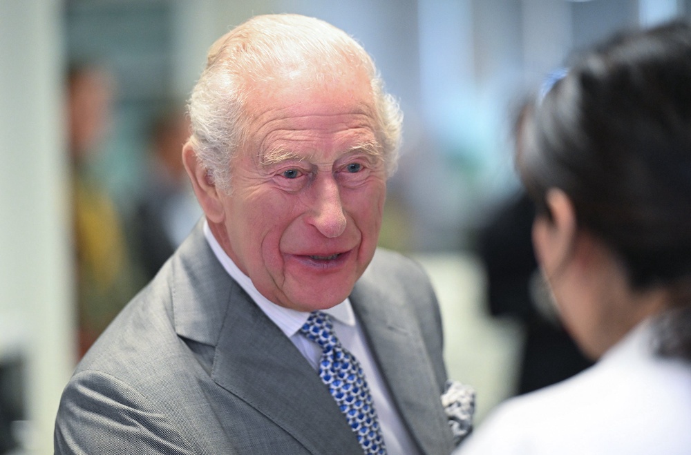 Charles met doctors, nurses and those who work on research projects at the innovation hub (Eddie Mulholland/Daily Telegraph) (PA Wire)