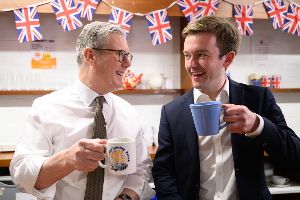 Rutland, right, with Starmer in 2024 (Getty)