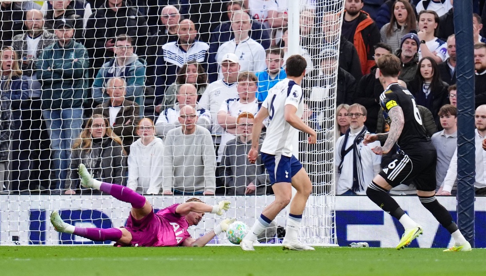 Antonin Kinsky made several stunning saves for Spurs (PA)