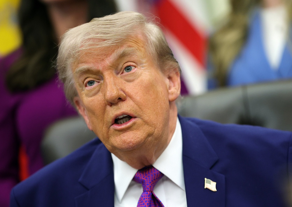 Trump said he was ‘seriously considering making Venezuela the 51st US state’ (Kevin Dietsch/Getty Images)