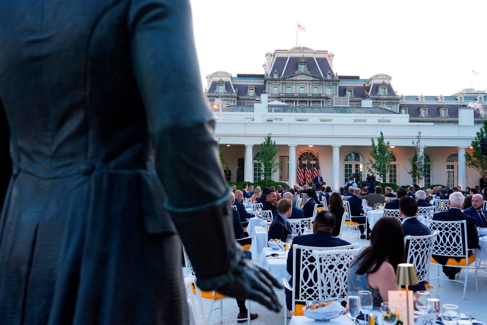 Guests were invited by the US President to show their support for JD Vance or Marco Rubio (Julia Demaree Nikhinson/AP) (AP)