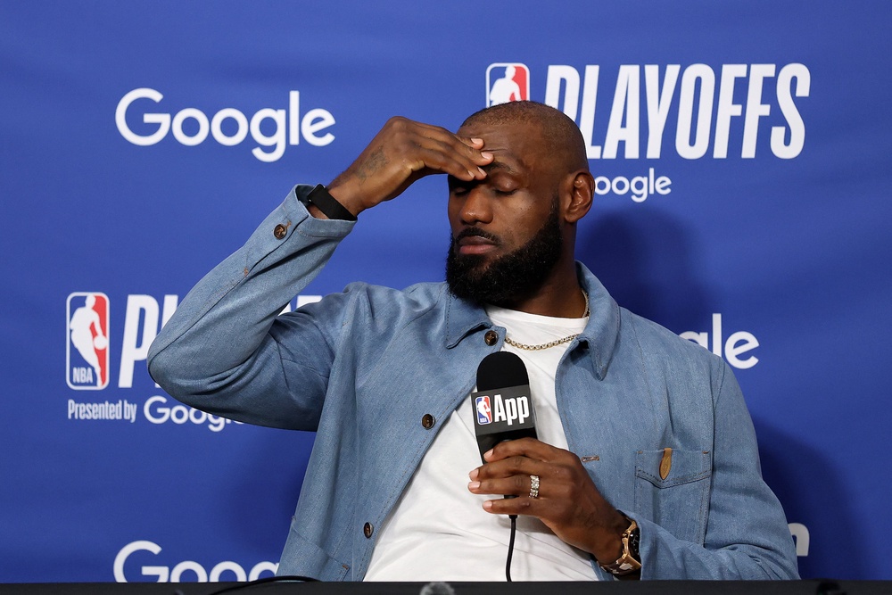 LeBron James will take some time to consider his NBA future (Getty)