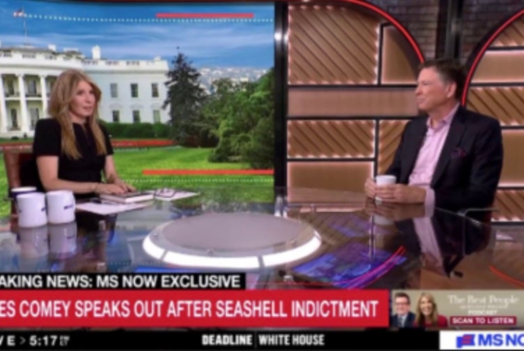 Former FBI Director James Comey has warned of Donald Trump’s 'bottomless desire' for revenge after he was indicted for a photo of seashells that the Department of Justice claims amounts to 'making threats to harm' the president (MS NOW)