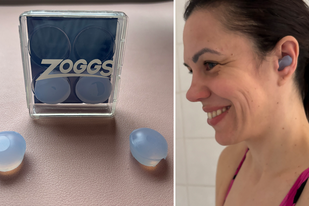 My outer ear felt completely sealed but I was still able to hear voices while wearing these earplugs (Zoe Griffin/The Independent)