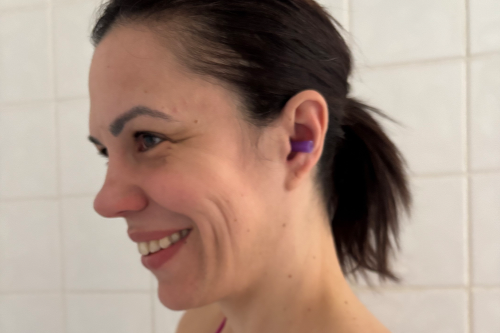 These earplugs feel more noticeable in the ear than some other options (Zoe Griffin/The Independent)