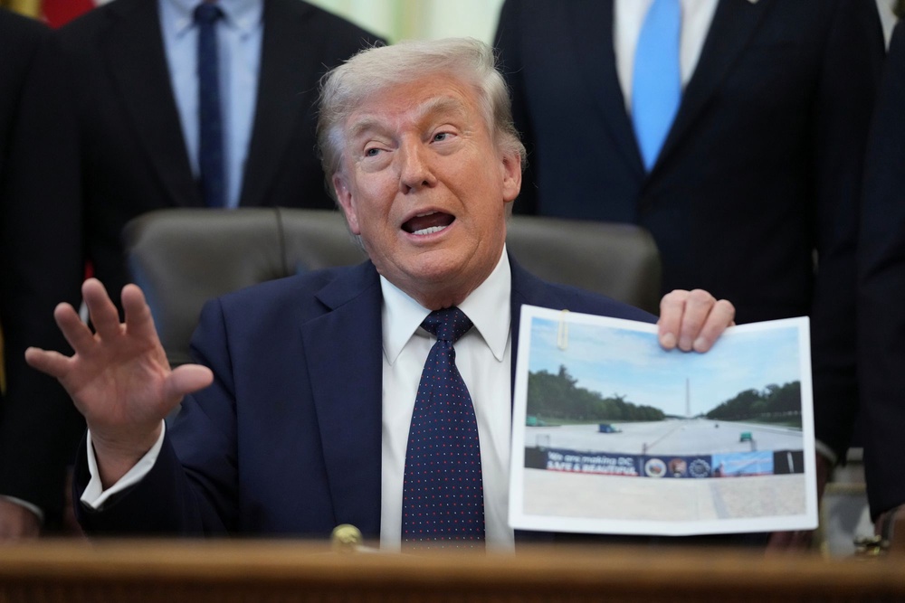 The Trump administration awarded nearly $7 million to a Virginia-based contractor in April then paid the company another $6 million on May 8, federal records show (AP)