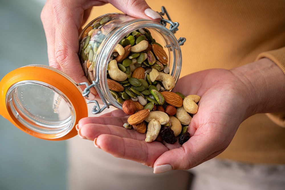 ‘I always have a mixed bag of nuts for a snack,’ he says (Getty/iStock)