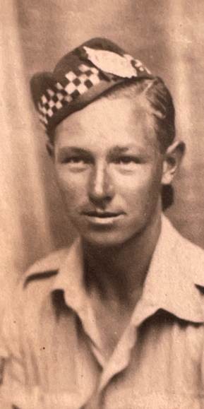 Gilbert Hamilton joined the army at the age of 20 on January 15 1941 (Crown copyright/PA)