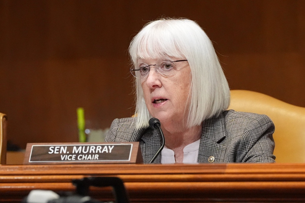 Senator Patty Murray grilled Defense Secretary Pete Hegseth on the cost of the Iran war (AP)