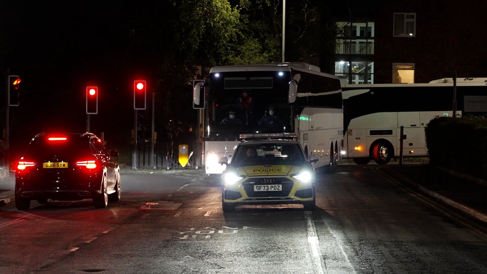 The passengers were taken to Arrowe Park Hospital on Merseyside (Jamie Lashmar/PA) (PA Wire)