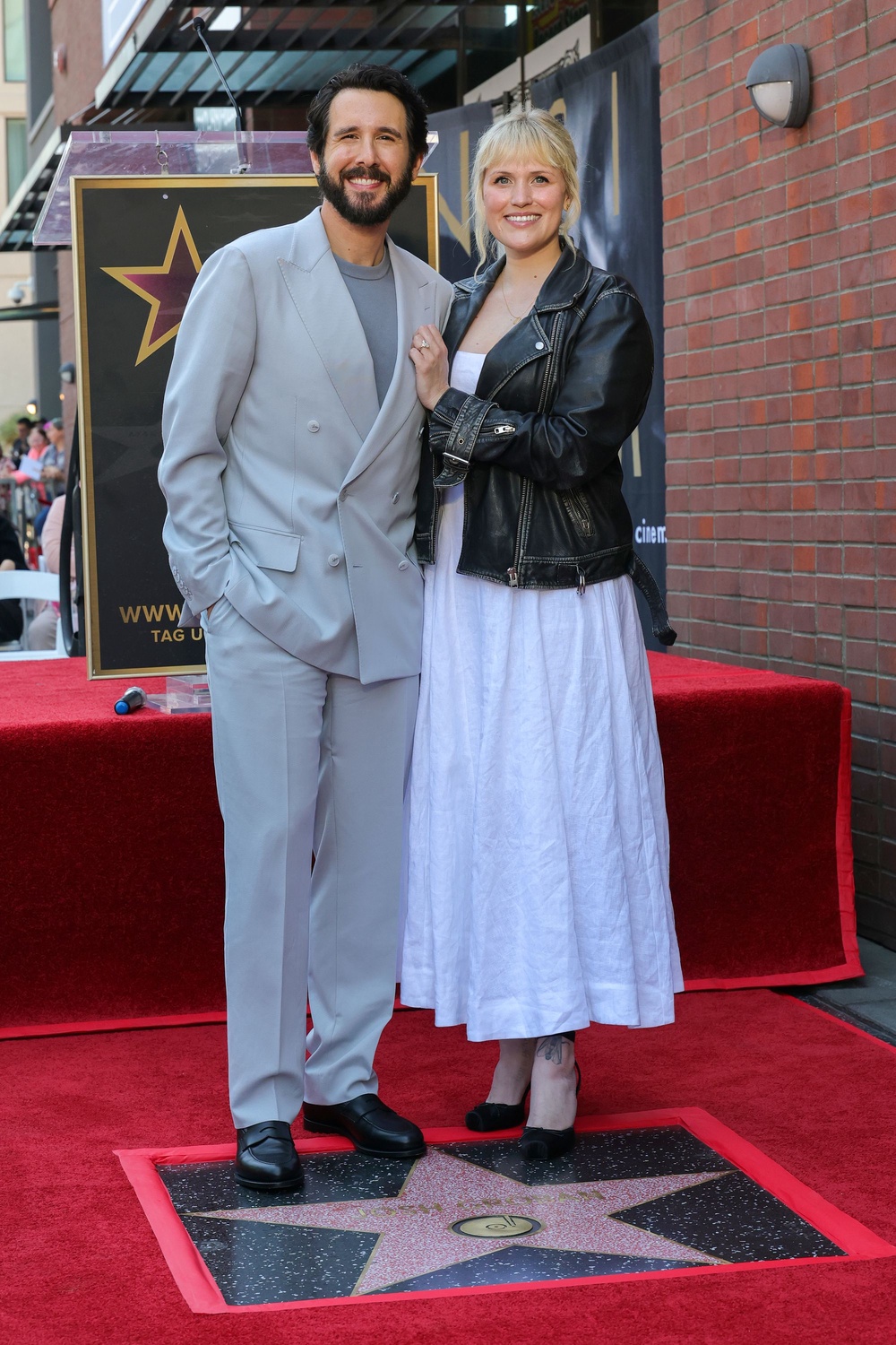 Singer Josh Groban and stage actor Natalie McQueen got engaged at Disneyland in April (Getty Images)
