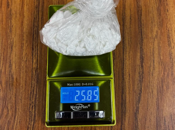 The cocaine allegedly confiscated from Hicks’ truck (pictured) weighed 25.85 grams, and the THC content of the vapes were found to be higher than the legal state limit of 0.3 percent, according to authorities (Gillespie County Sheriff's Office)