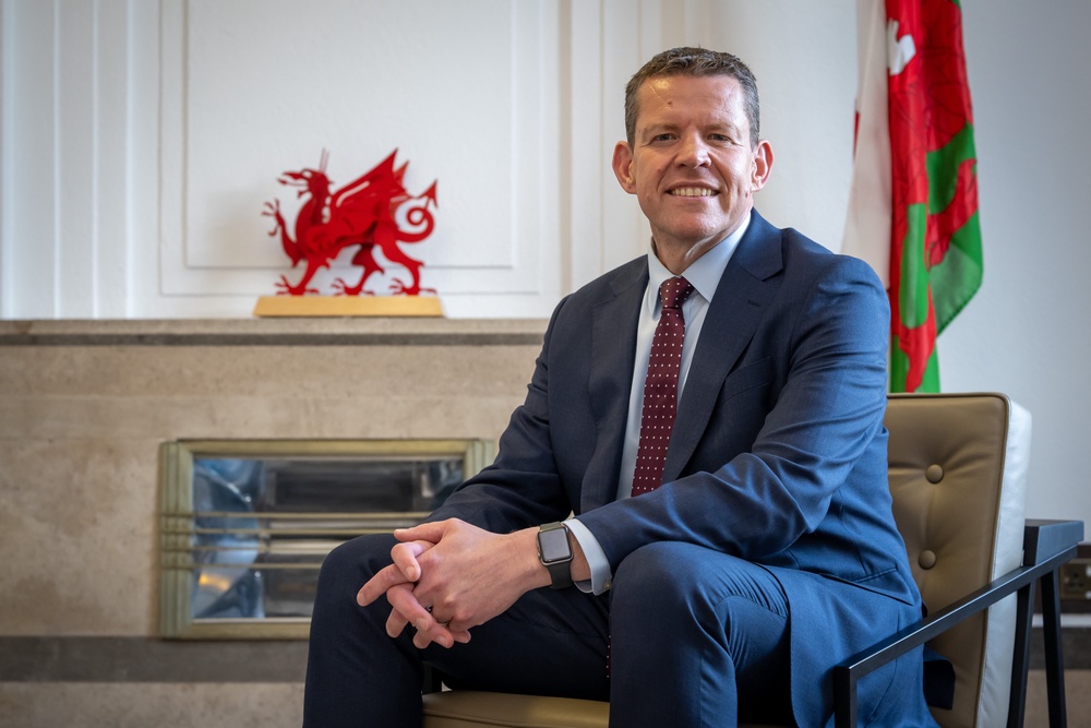 Rhun ap Iorwerth, the leader of Plaid Cymru, after being named the next First Minister of Wales (Matthew Horwood/Welsh Government/PA) (PA Media)