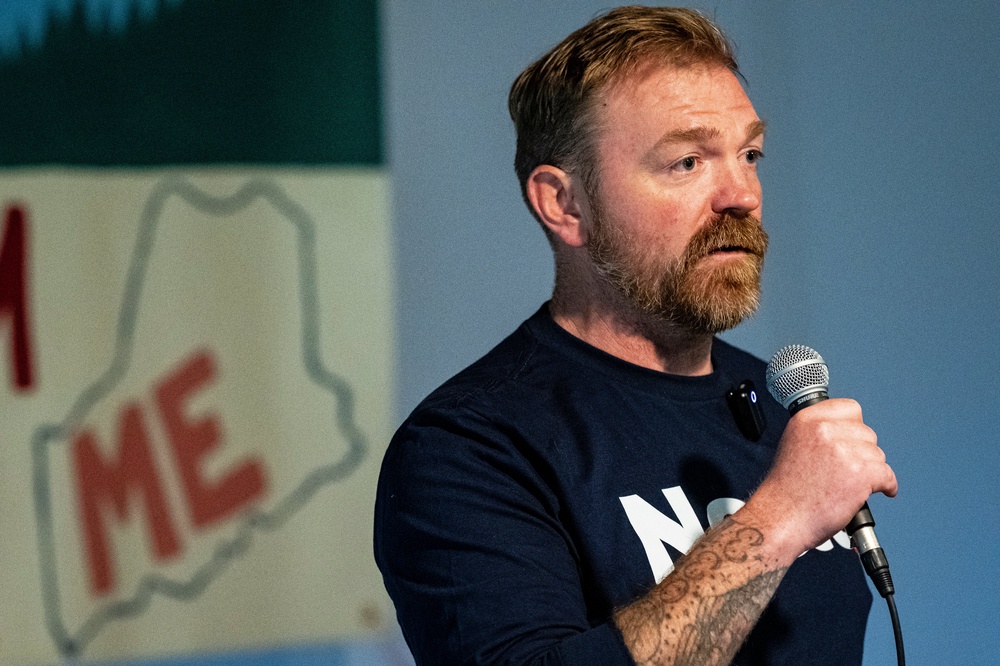 Senate candidate from Maine Graham Platner proposed ending the gasoline and diesel tax, breaking from his would-be Democratic colleagues. (Getty)
