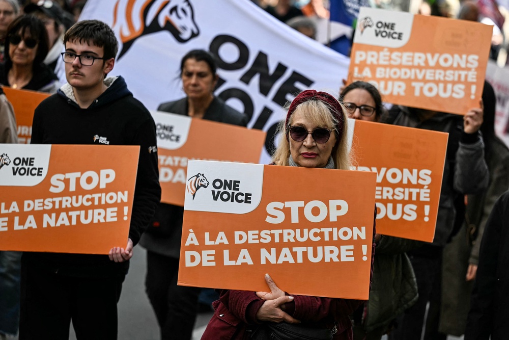 Pesticides still used in the UK are banned in EU countries like France (AFP/Getty)