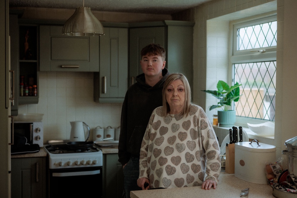 Alex Batty with his grandmother Susan Caruana (BBC/Proper Content/Duncan Stingemore/PA) (PA Media)