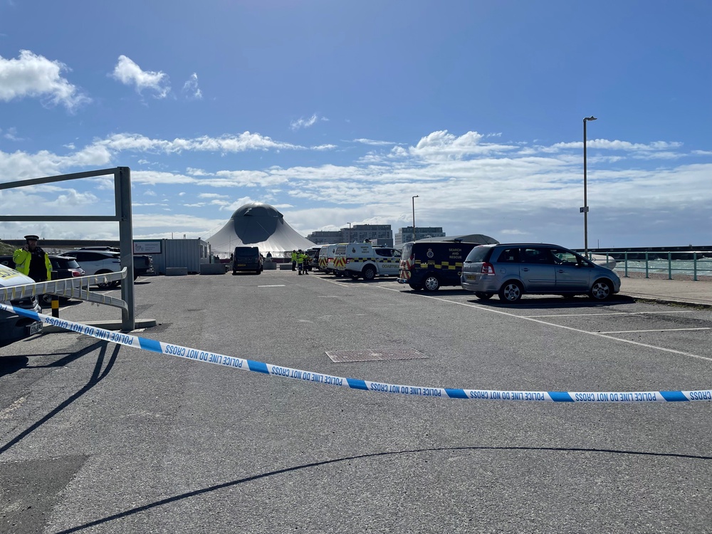 A police scene is in place (PA)