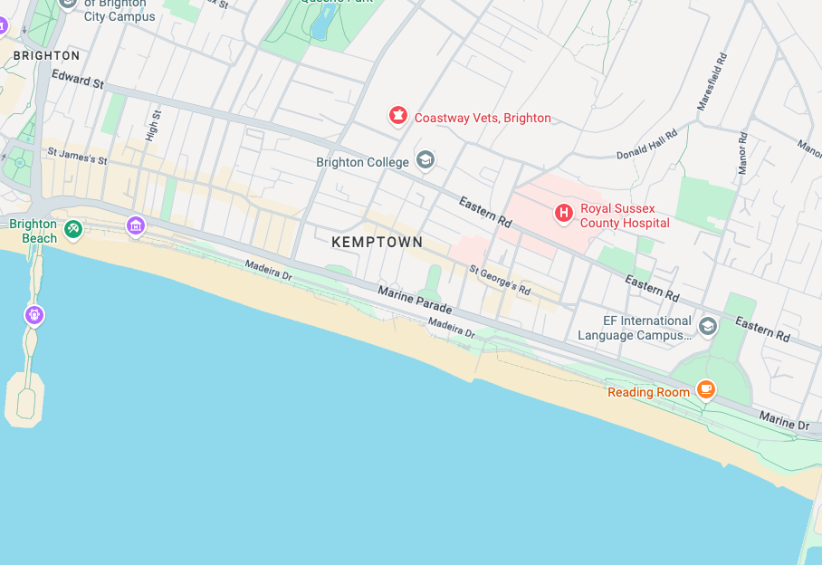 The bodies were pulled from the water near Madeira Drive (Google Maps)