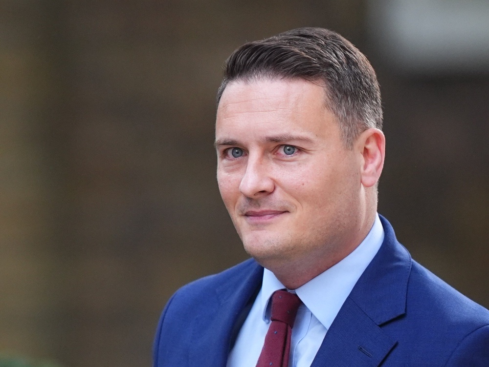 Health Secretary Wes Streeting held talks in No 10 with the Prime Minister (James Manning/PA) (PA Wire)
