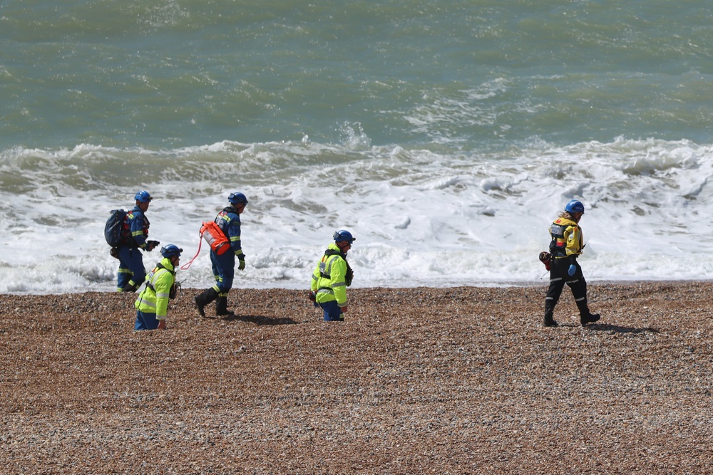 Searches took place on Brighton Beach (Getty)