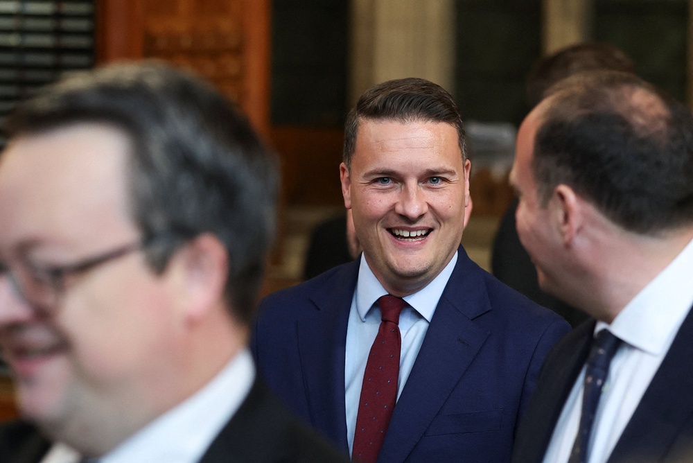 Health Secretary Wes Streeting was in attendance after his morning meeting with the Prime Minister (Toby Melville/PA) (PA Wire)