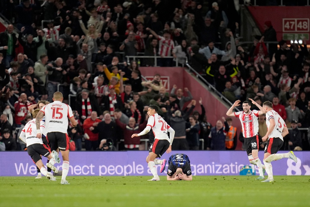 Southampton beat Middlesbrough in extra time to reach the play-off final – but could yet face punishment (PA)