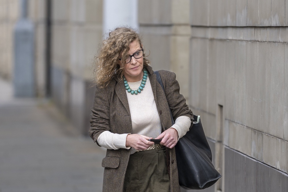 Fiona Donohoe, the mother of 14-year-old Noah Donohoe, arriving to Belfast Coroner’s Court for an earlier hearing (Liam McBurney/PA) (PA Wire)