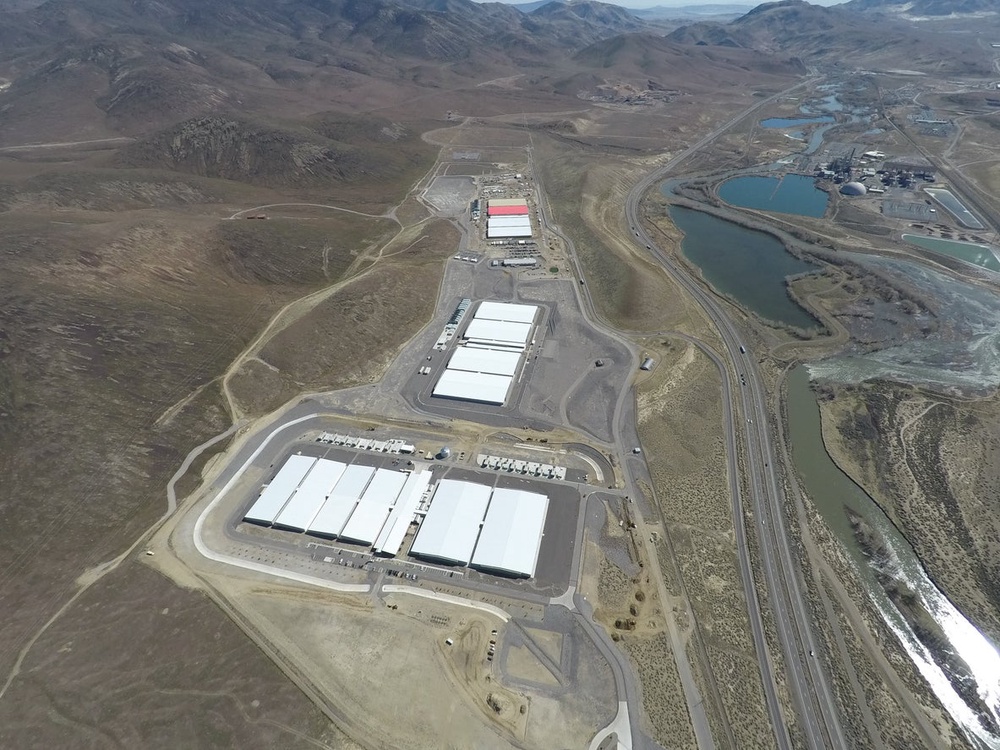 The shift comes as Northern Nevada becomes a major data center hub, with companies like Google, Apple(pictured) and Microsoft building or planning large facilities near the Tahoe-Reno Industrial Center east of Reno (Getty Images)