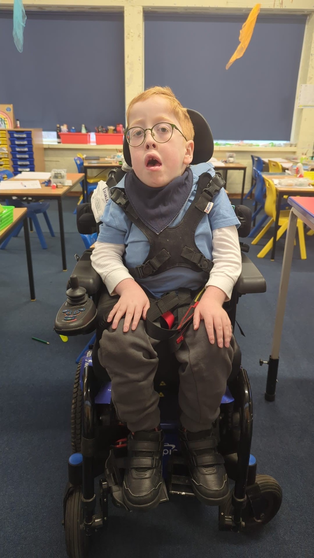 Ezra Thorman, now nine, started treatment with nusinersen when he was five-months old through an NHS access programme (NHS England/PA Wire)